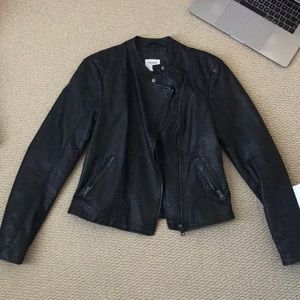 Vera Moda black leather moto jacket